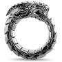 Dragon Ring for Men, Norse Viking Dragon Head Ring, Vintage Dragon Totem Amulet Ring, Hip Hop Biker Ring, Punk Animal Dragon Jewelry for Men Boys