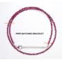 Purple Garnet Necklace Free Bracelet Gemstone Beaded Necklace January Birthstone Garnet Rhodolite Garnet Necklace Garnet Gemstone Jewelry.