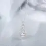 Womens 925 Sterling Silver Necklace Infinity Love Rose Gold White Gold Plated Pendant CZ Diamond Necklace Best Valentines Day