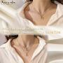 Percolo Crystal Initial Necklace Gemstone Letter Necklace for Women Dainty Jewelry Collection for Girls