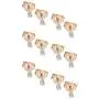 Udalyn 6-12 Pairs Tiny 2mm Stainless Steel Stud Earrings For Mens Womens CZ Round Ball Earrings Set