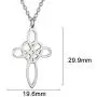 Jude Jewelers Stainless Steel Celtic Knot Christian Heart Cross Plain Pendant Necklace