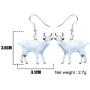 DUOWEI Acrylic Lovely Goat Earrings Goat Dangle Jewelry for Women Girls Teens Charms Goat Gifts