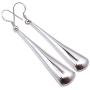 SilverStarJewel Earrings 2.5'' Sterling Silver Women Jewelry