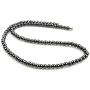 PURPLE WHALE Magnetic Hematite Round Bead Necklace 20'' | for Healing and Pain Relief, Stones for Healthy Blood Circulation