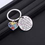 ENSIANTH Autism Teacher Keychain Autism Teacher Gift Autism Jewelry Gift Autism Teacher Appreciation Gift