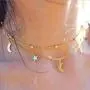 Avanlin Gypsy Layered Moon Necklaces Gold Star Pendant Necklace Beaded Choker Chain Jewelry for Women and Girls Avanlin Gypsy Layered Moon Necklaces Gold Star Pendant Necklace Beaded Choker Chain Jewelry for Women and Girls