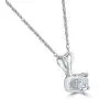 1/4ct Solitaire Round Diamond Pendant 14K White Gold 1/4ct Solitaire Round Diamond Pendant 14K White Gold