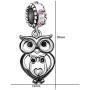JMQJewelry Owl Birthstone Mother Mom Love Girl Boy Family Heart Animal Charms for Bracelets Mothers Grandmas Day