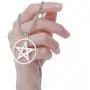 TEAMER Gold Silver Supernatural Star Pentagram Pentacle Pendant Necklace Wiccan Jewelry for Women Men