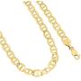 Nuragold 10k Yellow Gold Solid 7.5mm Anchor Mariner Link Chain Necklace, Mens Jewelry Lobster Lock 20'' 22'' 24'' 26'' 28'' 30''