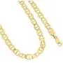 Nuragold 10k Yellow Gold Solid 7.5mm Anchor Mariner Link Chain Necklace, Mens Jewelry Lobster Lock 20'' 22'' 24'' 26'' 28'' 30''