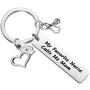 PENQI Nurse Mom Keychain Gift Nursing Themed Jewelry Medical Student Gift My Favorite Nurse Calls Me Mom Keychain Nursing Graduation Gift from Mom