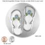 Ginger Snaps Flip Flops Charm Accessory | Interchangeable Snap Jewelry Collection | Button Charms for Necklaces & Bracelets | Standard Size | SN21-28