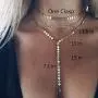 Hzacye Dainty Layered Choker Necklace Bar Disc Necklaces Coin Pendant Necklace 14K Gold Plated Layered Necklaces for Women