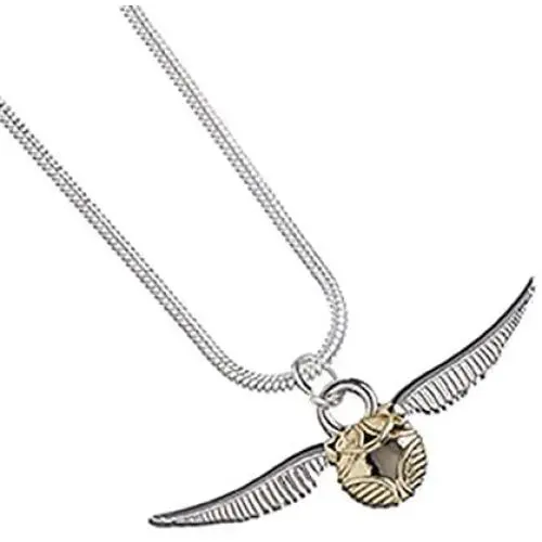 Harry Potter Official Silver Plated Quidditch Golden Snitch Necklace Pendant Harry Potter Official Silver Plated Quidditch Golden Snitch Necklace Pendant
