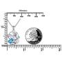 925 Stering Silver Cute Animal Heart CZ Monkey Sloth Cardinal Pendant Necklace Birthday Gift for Women Girls Daughter, 18 inch