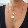BOUTIQUELOVIN 14K Gold Dainty Paperclip Link Chain Necklace for Women Girls