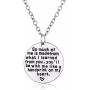 LKXHarleya Round Pendant Teacher Necklace Personalized Engraved Charm Jewelry Graduation Appreciation Gift for Women