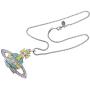 Vivienne Westwood Large blue meteor necklace with exclusive box and paper bag