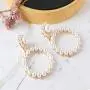 Circle Pearl Hoop Earrings Dangle for Women Big Small White Pearl Round Circle Dangle Earrings Statement Teen Girls Jewelry Gift Circle Pearl Hoop Earrings Dangle for Women Big Small White Pearl Round Circle Dangle Earrings Statement Teen Girls Jewelry Gift