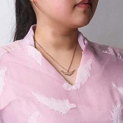 SENFAI Stainless Steel Save Narwhal Bar Necklace Custom Name Jewelry for Girls