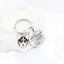 WSNANG Husky Keychain Dog Lover Gifts You are Braver Stronger Smarter Than You Think Keychain Inspirational Dogs Jewelry Husky Lover Gifts