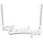 Cherris 925 Love Personalized Name Necklace Semi-Customized Monogram Necklace