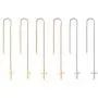 Cupimatch 3 Pairs Cross Tassel Threader Dangle Drop Earrings Set, Stainless Steel Ear Pierced Long Chain Earrings Set for Women Girls Cupimatch 3 Pairs Cross Tassel Threader Dangle Drop Earrings Set, Stainless Steel Ear Pierced Long Chain Earrings Set for Women Girls