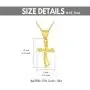 18K Real Yellow Gold Cross Necklace, Gold Diamond Cut Cross Pendant Jewelry Blessed Love Gifts for Her, 18 inch 18K Real Yellow Gold Cross Necklace, Gold Diamond Cut Cross Pendant Jewelry Blessed Love Gifts for Her, 18 inch