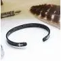 RENYILIN Black Religious Prayer Bracelet Christian Cross Cuff Baptism Faith Biblical Scripture Inspired Cuff Jewelry RENYILIN Black Religious Prayer Bracelet Christian Cross Cuff Baptism Faith Biblical Scripture Inspired Cuff Jewelry