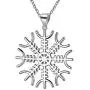 Astrological Symbol Necklace for Women Mens Pendant 925 Sterling Silver Eye of Evidence Necklace Crescent Black Moon and Cross Necklace Wiccan Jewelry for Boys and Girls Gift with Gift Box