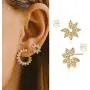 MYEARS Women Gold Stud Earrings Trio Diamond CZ Open Triangle Three Cluster Round Opal Flower Leaf 14K Gold Filled Small Boho Beach Simple Delicate Handmade Hypoallergenic Jewelry Gift MYEARS Women Gold Stud Earrings Trio Diamond CZ Open Triangle Three Cluster Round Opal Flower Leaf 14K Gold Filled Small Boho Beach Simple Delicate Handmade Hypoallergenic Jewelry Gift
