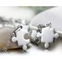 Godyce Puzzle Necklace 289 Piece Best Friends BFF - Stainless Steel Jewelry with Gift Box