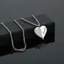 Elefezar Angel Wing Heart Pendant Necklace Keepsake Memorial Chain Jewelry for Women Mother