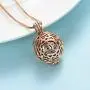 mingjekw Cremation Jewelry Gold Ball Necklace for Ashes Urn Necklace Keepsake Memories for Human for Pet