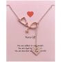 Your Always Charm Rose Gold Stethoscope Alphabet Lariat Y Necklace for Nurse Graduation Gift