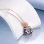 AOBOCO Sterling Silver Heart Rose Flower Necklace Embellished with Crystals from Austria, Fine Anniversary Birthday Rose Flower Jewelry Gifts for Women AOBOCO Sterling Silver Heart Rose Flower Necklace Embellished with Crystals from Austria, Fine Anniversary Birthday Rose Flower Jewelry Gifts for Women