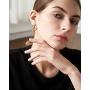 Vivid Snake Earrings Women 18K Gold Plated Stainless Steel Dangle Earring Gold Snake Stud Earrings for Women Large