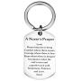 Udobuy Nurse Keychain Gifts - Nursing Keychain Jewelry Perfect Nurses Appreciation Gift for Birthday Graduation Christmas Caduceus Symbol RN Nurses Prayer Keyring
