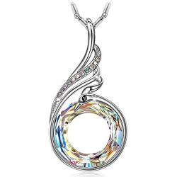 Kate Lynn Phoenix Necklaces for Women Valentines Day Gifts Crystals AB Necklace for Teen Girl Birthday Gifts for Mom Meaningful Necklace for Friend Colorful Lucky Pendant