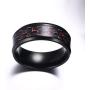 wedding ring set His Hers Couples Matching Rings Womens Black Gold Filled Red Ruby CZ Wedding Engagement Ring Bridal Sets & Mens Stainless Steel Wedding Band