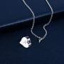 RNUIE Love Cross Urn Necklace,Dripping Oil Diamond-Encrusted Memorial Cremation Jewelry for Ashes Pendant with Gift Box
