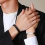 Personalized Cutomize Braided Rope Couples Bracelets for Him and Her Relationship Distance Yinyang Mutual Attraction Bracelets for Couple Bestfriend