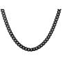 jonline24h Mens Stainless Steel Necklace Chain 18-30inches, Black, 6.5mm