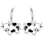 WINNICACA Mom Gifts Cow Earrings for Women 925 Sterling Sivler Dangle and Stud Earrings Jewelry Gift for Birthday Mothers Day