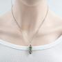 Natural Gemstone Pendant Necklace Healing Crystal Quartz Reiki Chakra Gem Stones 18 Inch Jewelry Women Girls Men Birthday Gifts