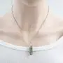 Natural Gemstone Pendant Necklace Healing Crystal Quartz Reiki Chakra Gem Stones 18 Inch Jewelry Women Girls Men Birthday Gifts