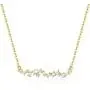 Blossom & Hue Dainty Cubic Zirconia Cluster Necklace | Pretty Baguette CZ Bar on Delicate Chain | Rhodium Plated Minimalist Jewelry | Gift for Her | Cz Bridal Party Gfit