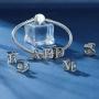 FOREVER QUEEN Initial Charms 925 Sterling Silver Letter A-Z Charms for Snake Chain Bracelet Necklace Alphabet Beads